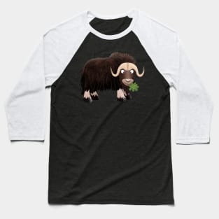 Funny musk ox cartoon illustration Baseball T-Shirt